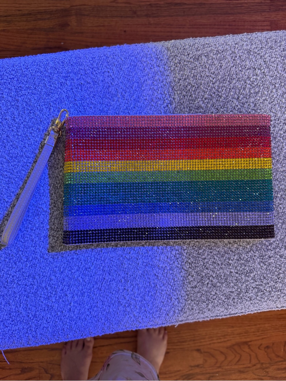 Judith Leiber Couture Rainbow Crystal Clutch